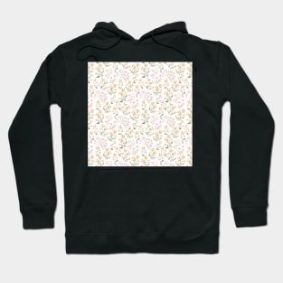 Wild Yellow and Pale Pink Flowers Hoodie